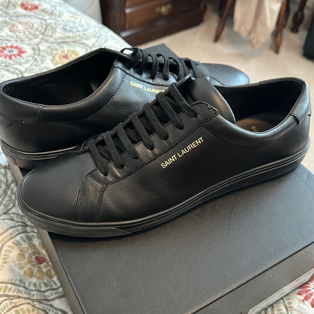 Saint Laurent Men’s Andy Sneakers in Leather